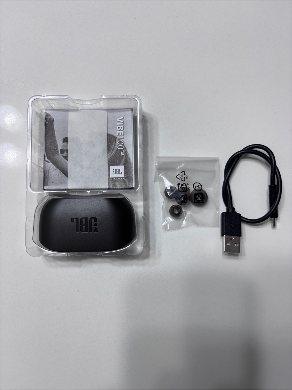 JBL- VIBE 100 
Wireless Earbuds with Charging Case - Black